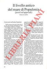 CASINI Paolo - Il livello antico del mare di Populonia (porti ed approdi) .