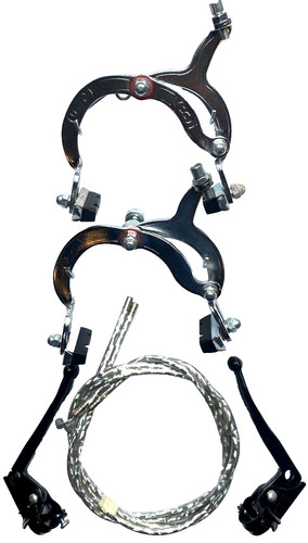 Coppia pinze freno argento - coppia,