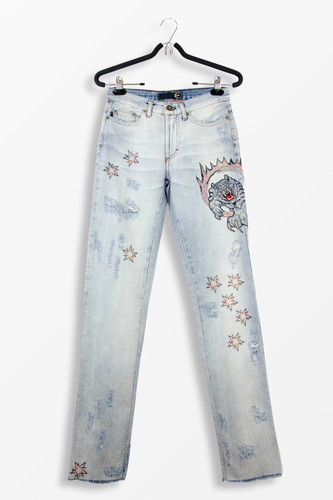 Jeans ricamati just cavalli - jeans,