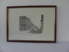 Stampa incorniciata Corso Venezia Milano Animata Carrozza e Cavalli Epoca 800'