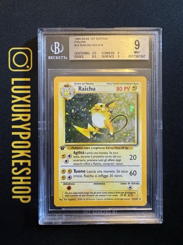 Carta card pokemon raichu set - carta,