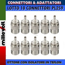 LOTTO 10pz. CONNETTORI UHF