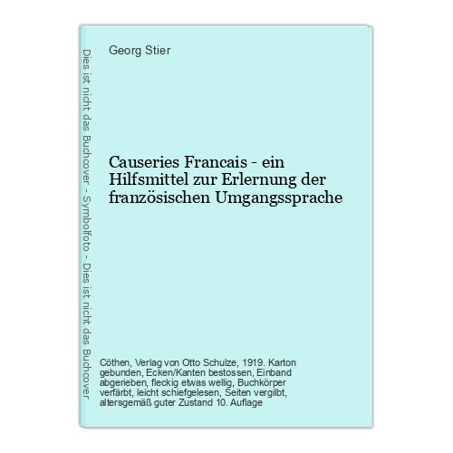 Causeries francais ein - francais,