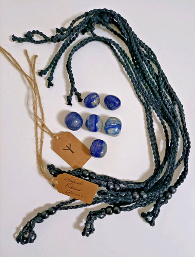 Collana amuleto lapislazzuli - collana,