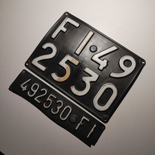 Italia ?? Coppia Targhe Italiane di FIRENZE, Città dell'AMORE 1964