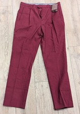 Pantalone uomo ETRO cotone elasticizzato rosso scuro 50 US 34 $620