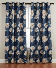 Coppia tende moderne con ganci