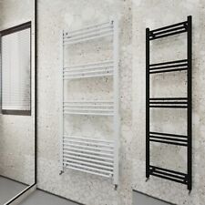 OCEAN Termoarredo bagno scaldasalviette radiatore acciaio al carbonio nero/bianc