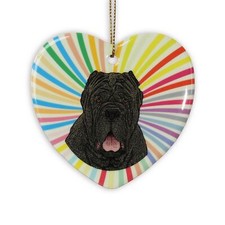 Ornamento A Cuore Mastino