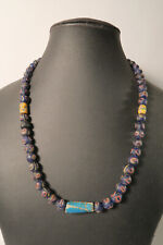 vecchie rare eye beads blu Murano GW82 Old blue African Trade beads perle Venezia