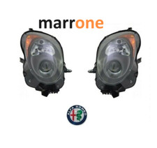 COPPIA FARO FANALE ANTERIORE DX E SX ALFA ROMEO MITO H7-H7  NERO CON MOT. EL