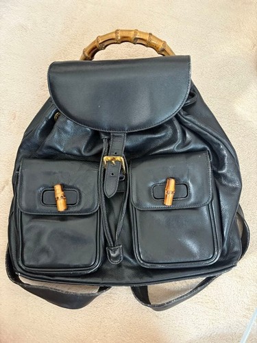 Gucci zaino pelle bambù - gucci,
