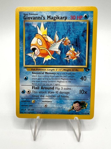 Carta pokemon giovanni - carta,
