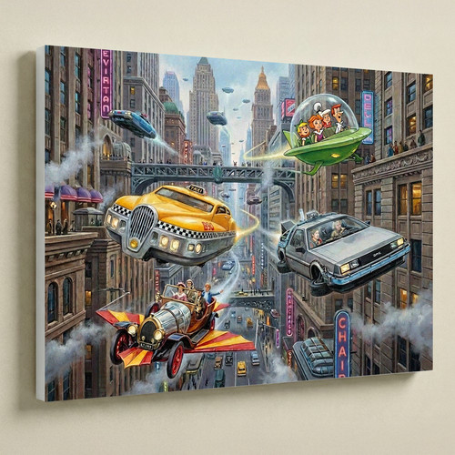 Futuro volante divertente - volante, tela