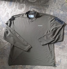 Sage Fly Rods Pesca Uomo XL Maglia Manica Lunga Pullover Tasca Outdoor Verde 