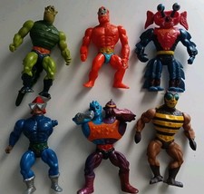 MASTERS OF THE UNIVERSE 80LOTTO 6 PERSONAGGI  mattel m motu vintage figure M