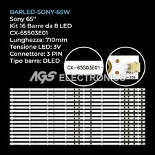KIT 16 BARRE STRIP LED TV SONY