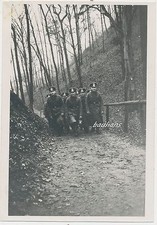 Foto soldati Wehrmacht cappotto berretto con visiera WW2 (W420)