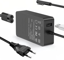 65W Caricatore  per Microsoft Surface laptop,Surface Pro 8/X/7/6/5/4Surface BooK