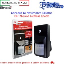 BRAVO Sensore Di Movimento Esterno Accessorio Allarme Wireless Scudo