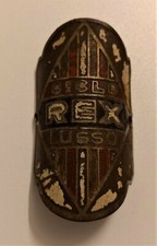 REX LUSSO FREGIO STEMMA BICI EPOCA BICICLETTA HEAD BADGE BICYCLE VINTAGE