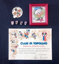 CLUB TOPOLINO - 4 Spillette - Diploma - Quadretto - Adesivo Giovani Marmotte