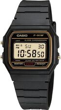 CASIO F-91WG-9QDF OROLOGIO UOMO DONNA DIGITALE NERO DORATO SILICONE SOTTOCOSTO