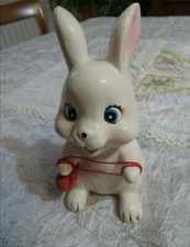 Piccolo Salvadanaio Vintage coniglietto in ceramica