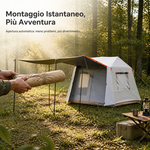 Tenda campeggio montaggio - tenda,