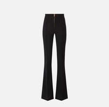 ELISABETTA FRANCHI Pantaloni in doppio crêpe con zip PA12256E2 A/I25