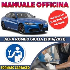 Manuale Officina Cartaceo Alfa Romeo Giulia 2.9 V6 510 Cv Quadrifoglio ITALIANO