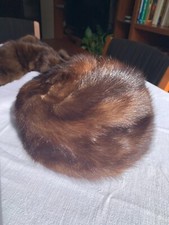 Cappello con stola vero visone-vintage -come nuovo.