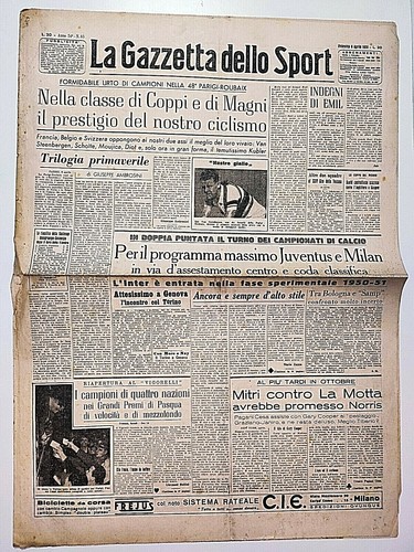 Gazzetta dello sport aprile - dello, 9
