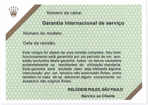 Rolex certificate guarantee - rolex,