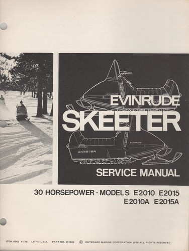 Evinrude skeeter 1971 cv - evinrude, 30