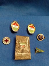 LOTTO 6 SPILLE DISTINTIVI AZIONE CATTOLICA CROCE ROSSA ALTRO..