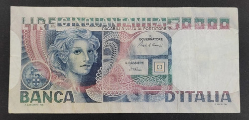 50000 lire volto donna - 50000,