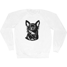 ' Long Haired Chihuahua Portrait' Adult Sweatshirt / Sweater / Jumper (SW052156)