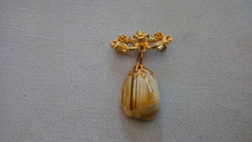 Spilla dorata portafortuna - , con