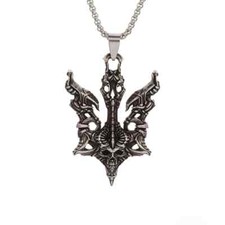 Collana teschio diavolo catena