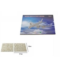 Puzzle 3d Legno Aereo Linea