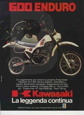 advertising Pubblicità MOTO KAWASAKI ENDURO 600 '84 MOTOGIAPPOSI MOTOSPORT EPOCA