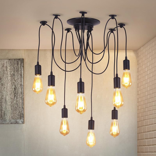 Lampada sospensione nera - a, 8