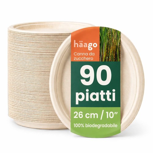 Piatti ovali biodegradabili - 90,