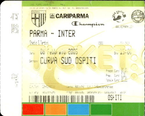 Biglietto stadio parma - biglietto,