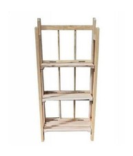 Mobile Scaffale In Legno 3 Ripiani Porta Piante Oggetti Mensole Arredamento