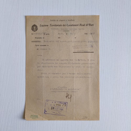 1943 legione territoriale dei - legione,
