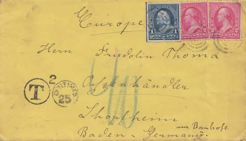 Usa 1888 lettera a - 1888:,