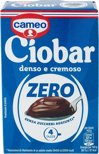 Ciobar zero senza - zero, zuccheri
