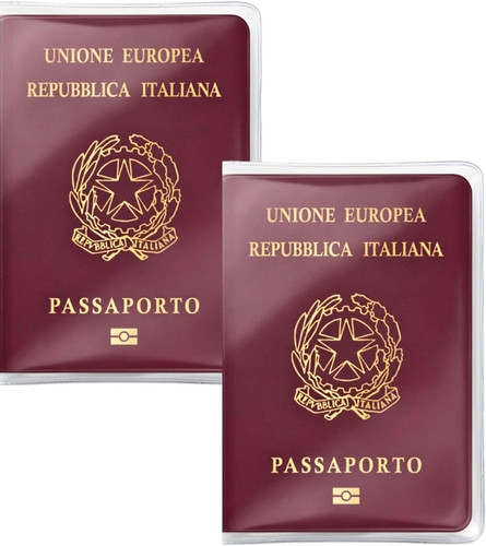 Porta passaporto transparente - passaporto,